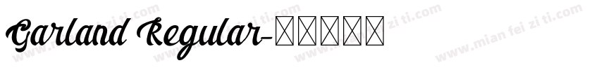 Garland Regular字体转换